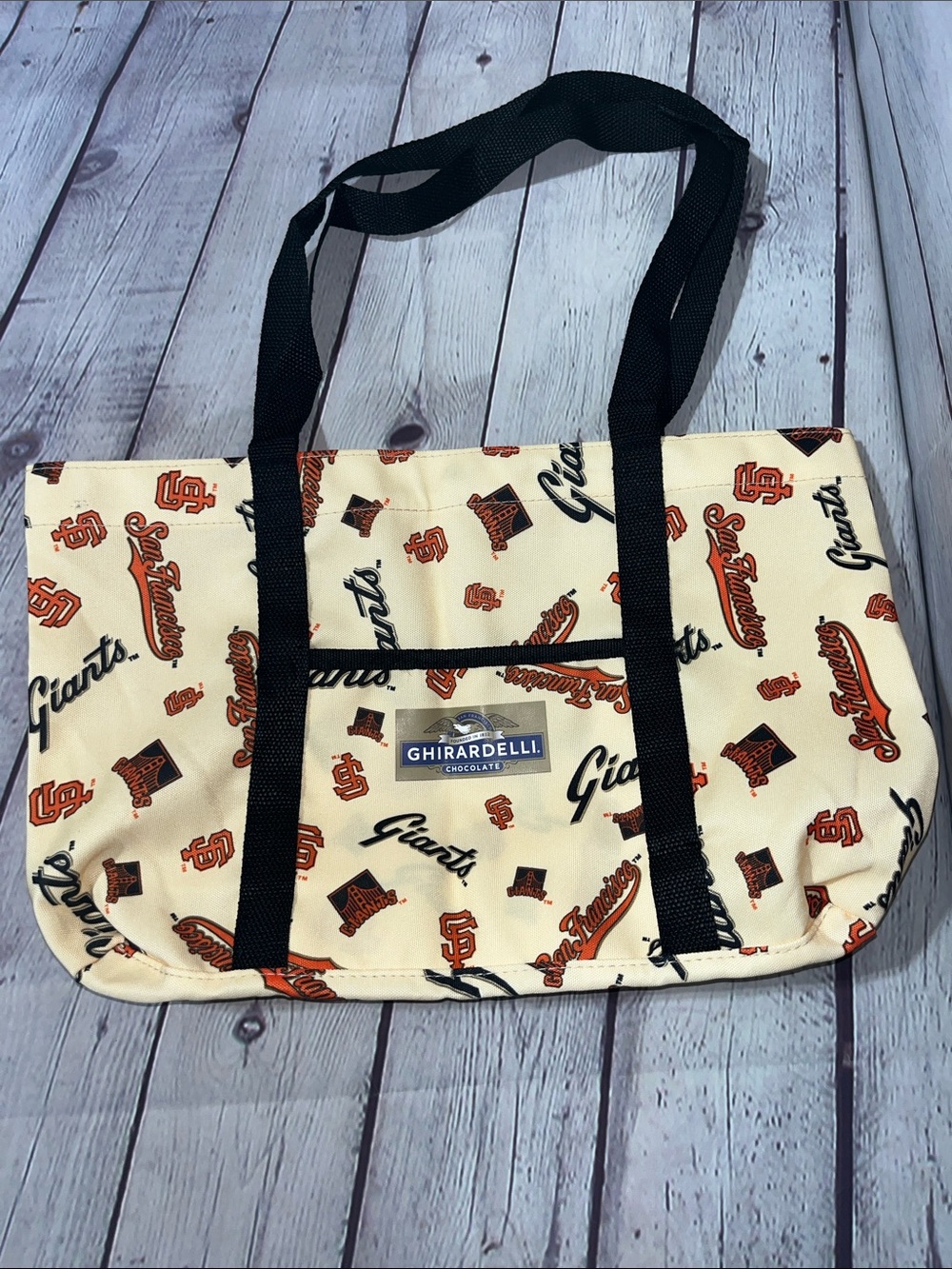 Ghirardelli x San Francisco Giants Cream Logo Tote Bag